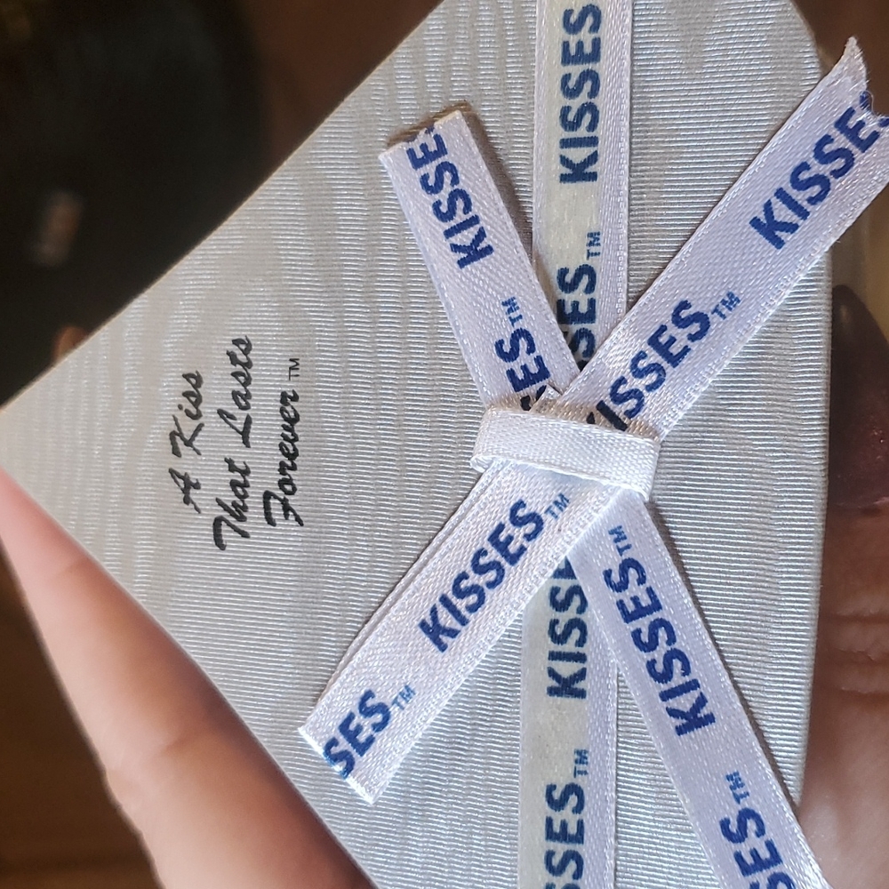 Hershey Kisses sterling silver and cz necklace